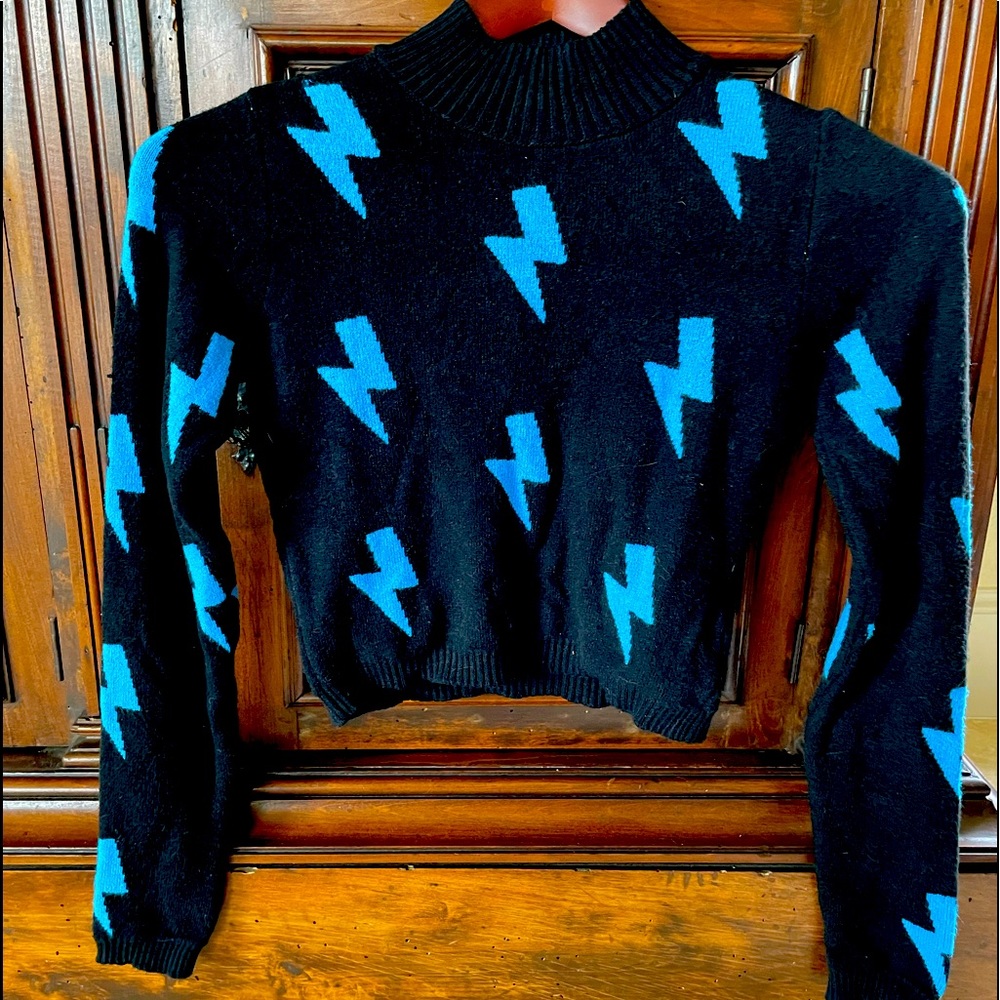 Subdued crop top sweater